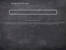 Tablet Screenshot of mrsgleesfoods.com